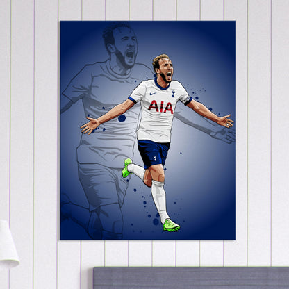 harry kane spurs canvas