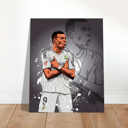 Kylian Mbappe Canvas Print | Real Madrid Canvases | Wall Art