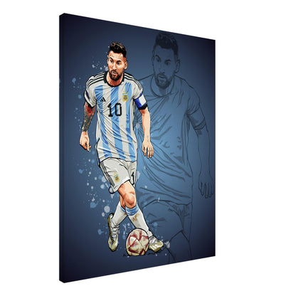 lionel messi canvas print