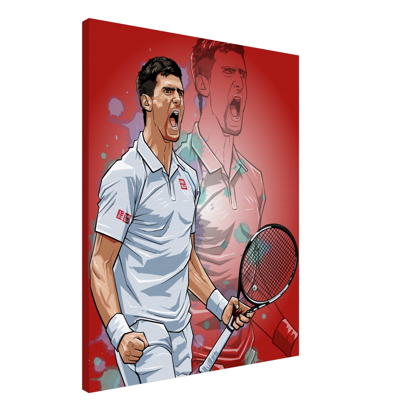 novak djokovic canvas print