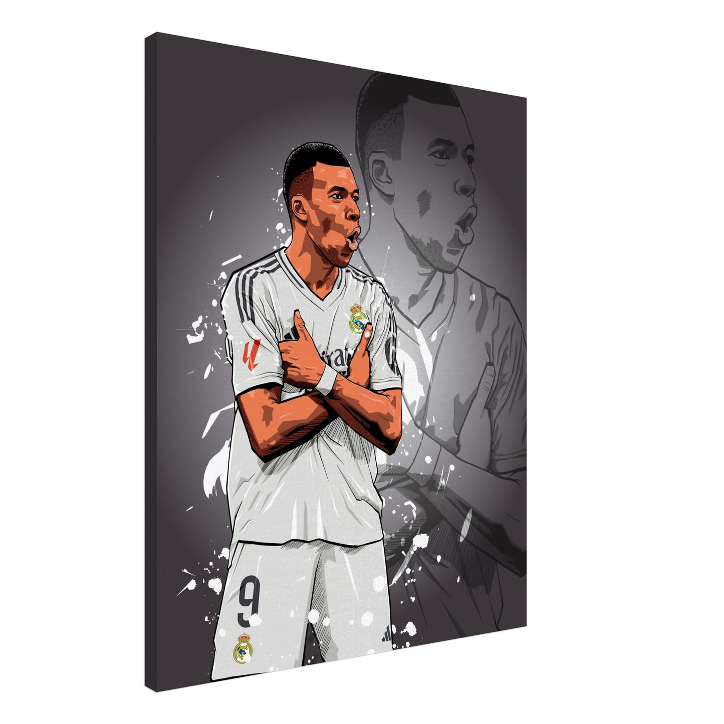 Kylian Mbappe Canvas Print | Real Madrid Canvases | Wall Art